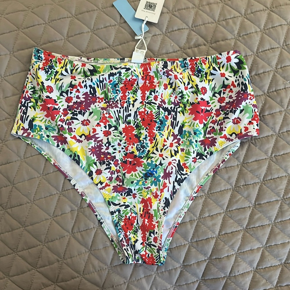 Cupshe Floral Swim Bottoms